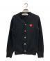 PLAY COMME des GARCONS（プレイコムデギャルソン）の古着「ウールVネックカーディガン」｜ブラック