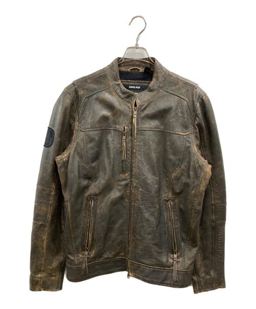 HARLEY-DAVIDSON（ハーレーダビッドソン）HARLEY-DAVIDSON (ハーレーダビッドソン) V-TWIN パンチングレザージャケット ブラウン サイズ:Mの古着・服飾アイテム