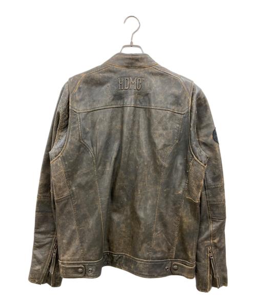 HARLEY-DAVIDSON（ハーレーダビッドソン）HARLEY-DAVIDSON (ハーレーダビッドソン) V-TWIN パンチングレザージャケット ブラウン サイズ:Mの古着・服飾アイテム