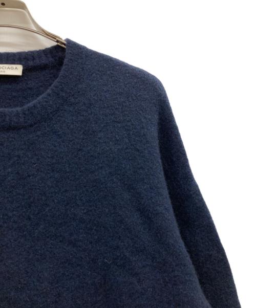 BALENCIAGA（バレンシアガ）BALENCIAGA (バレンシアガ) ウールニット ネイビー サイズ:Sの古着・服飾アイテム