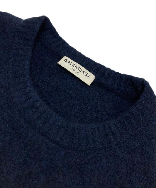BALENCIAGA（バレンシアガ）BALENCIAGA (バレンシアガ) ウールニット ネイビー サイズ:Sの古着・服飾アイテム