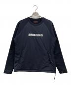 BRIEFINGブリーフィング）の古着「POLARTEC WINDBLOCK クルーネックシャツ」｜ブラック