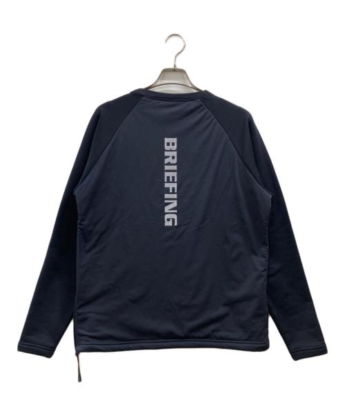 BRIEFING（ブリーフィング）BRIEFING (ブリーフィング) POLARTEC WINDBLOCK クルーネックシャツ ブラック サイズ:Sの古着・服飾アイテム