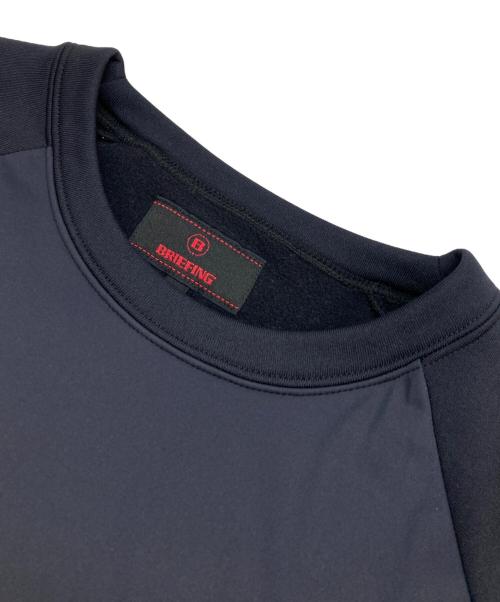 BRIEFING（ブリーフィング）BRIEFING (ブリーフィング) POLARTEC WINDBLOCK クルーネックシャツ ブラック サイズ:Sの古着・服飾アイテム