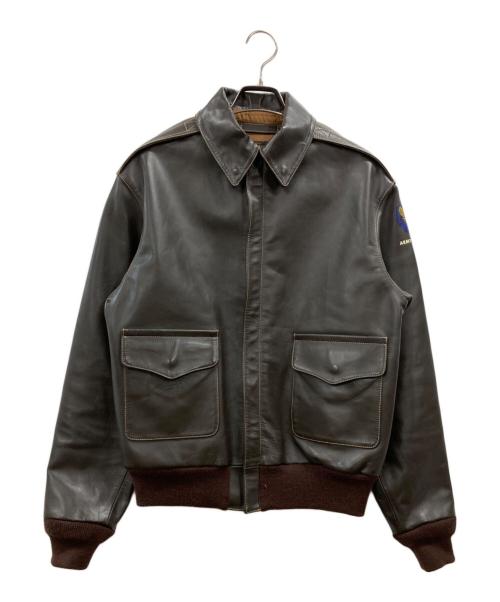 VARGA GIRL（バルガ ガール）VARGA GIRL (バルガ ガール) A-2レザージャケット ブラウン サイズ:38の古着・服飾アイテム