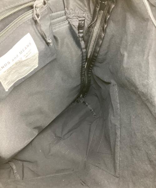ENDS and MEANS（エンズアンド ミーンズ）ENDS and MEANS (エンズアンド ミーンズ) EVACUATION BACKPACK ブラックの古着・服飾アイテム