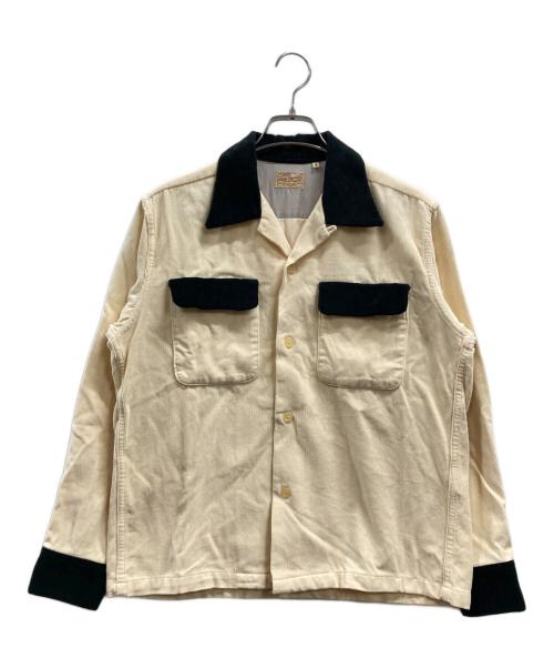 STYLE EYES（スタイルアイズ）STYLE EYES (スタイルアイズ) コーデュロイシャツジャケット ベージュ サイズ:Sの古着・服飾アイテム