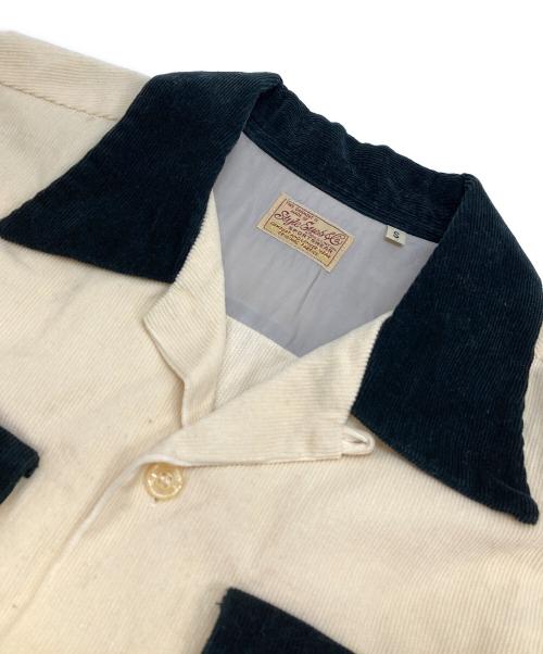 STYLE EYES（スタイルアイズ）STYLE EYES (スタイルアイズ) コーデュロイシャツジャケット ベージュ サイズ:Sの古着・服飾アイテム