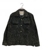 STYLE EYESスタイルアイズ）の古着「Mid 1950s Style Corduroy Sports Shirt “IKAT”」｜ブラック