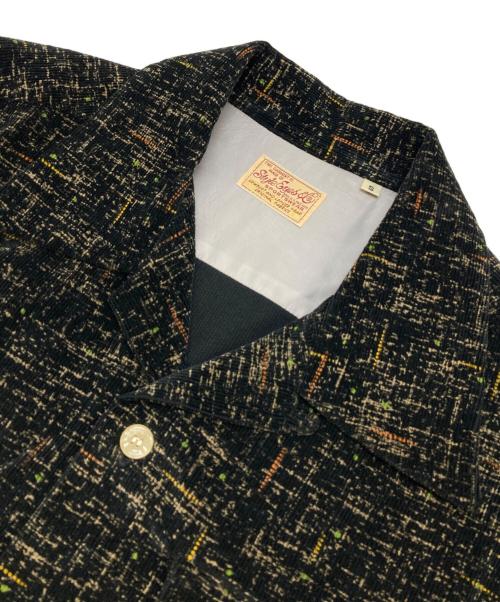 STYLE EYES（スタイルアイズ）STYLE EYES (スタイルアイズ) Mid 1950s Style Corduroy Sports Shirt “IKAT” ブラック サイズ:Sの古着・服飾アイテム