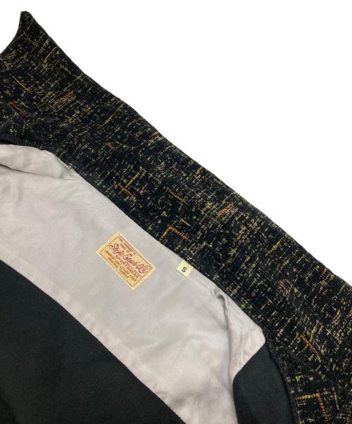 STYLE EYES（スタイルアイズ）STYLE EYES (スタイルアイズ) Mid 1950s Style Corduroy Sports Shirt “IKAT” ブラック サイズ:Sの古着・服飾アイテム