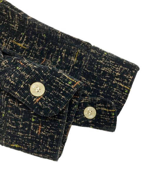 STYLE EYES（スタイルアイズ）STYLE EYES (スタイルアイズ) Mid 1950s Style Corduroy Sports Shirt “IKAT” ブラック サイズ:Sの古着・服飾アイテム