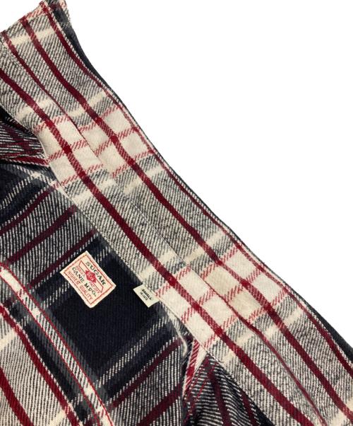 SUGAR CANE（シュガーケーン）SUGAR CANE (シュガーケーン) TWILL CHECK WORK SHIRT ブラック×ベージュ サイズ:Sの古着・服飾アイテム