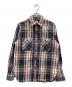 SUGAR CANE（シュガーケーン）の古着「TWILL CHECK WORK SHIRT」｜ブラック×ベージュ