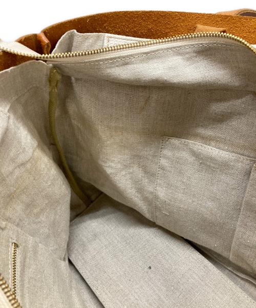 SLOW（スロウ）SLOW (スロウ) レザートートバッグ ブラウンの古着・服飾アイテム