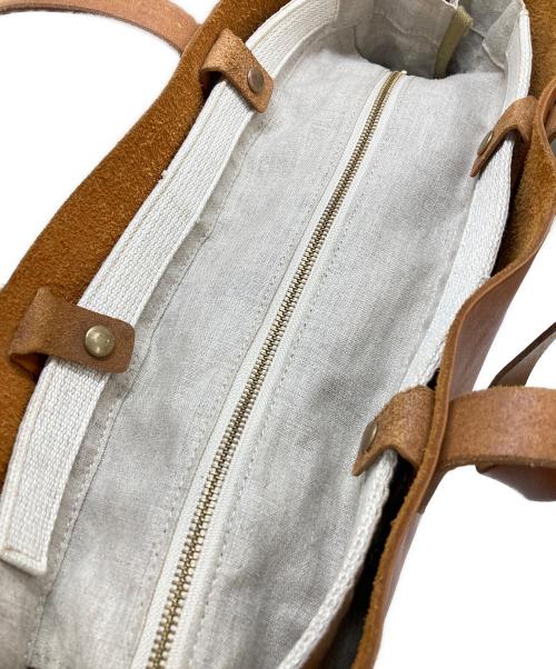 SLOW（スロウ）SLOW (スロウ) レザートートバッグ ブラウンの古着・服飾アイテム