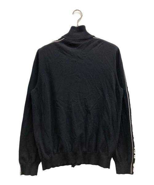 DIESEL（ディーゼル）DIESEL (ディーゼル) K-KER-A サイドラインニットジャケット ブラック サイズ:Lの古着・服飾アイテム