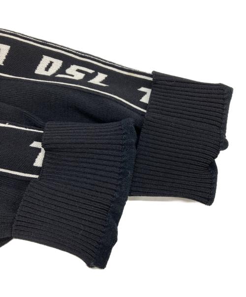 DIESEL（ディーゼル）DIESEL (ディーゼル) K-KER-A サイドラインニットジャケット ブラック サイズ:Lの古着・服飾アイテム