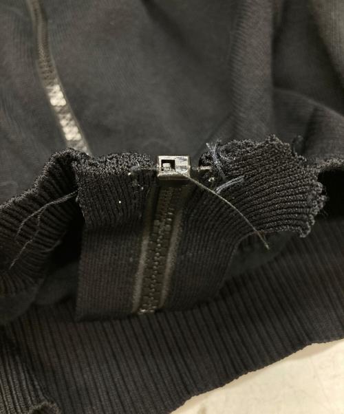 DIESEL（ディーゼル）DIESEL (ディーゼル) K-KER-A サイドラインニットジャケット ブラック サイズ:Lの古着・服飾アイテム