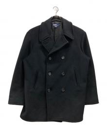 POLO RALPH LAUREN（ポロ・ラルフローレン）の古着「ウールPコート」｜ブラック
