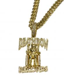 King Ice×DEATH ROW RECORDS（キングアイス×デスロウレコーズ）の古着「コラボネックレス」｜ゴールド