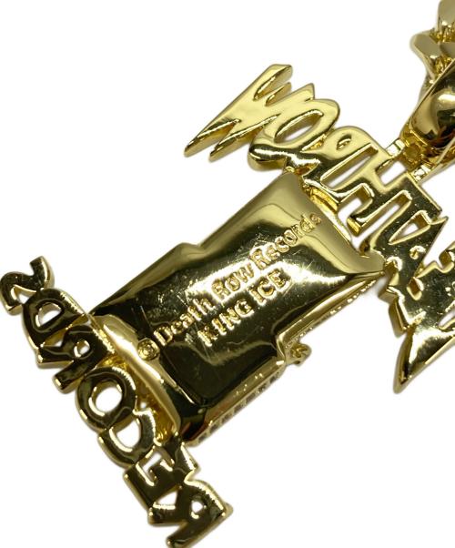 King Ice（キングアイス）King Ice (キングアイス) DEATH ROW RECORDS (デスロウレコーズ) コラボネックレス ゴールドの古着・服飾アイテム