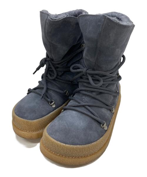 BIRKENSTOCK（ビルケンシュトック）BIRKENSTOCK (ビルケンシュトック) MASI レースアップブーツ グレー サイズ:24の古着・服飾アイテム