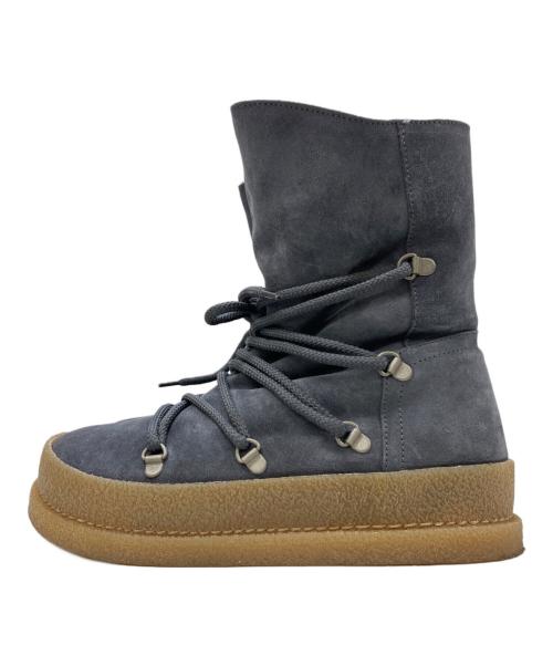 BIRKENSTOCK（ビルケンシュトック）BIRKENSTOCK (ビルケンシュトック) MASI レースアップブーツ グレー サイズ:24の古着・服飾アイテム