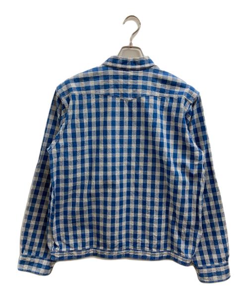 UNION SUPPLY（ユニオンサプライ）UNION SUPPLY (ユニオンサプライ) ネルシャツ ブルー サイズ:17 1/2の古着・服飾アイテム