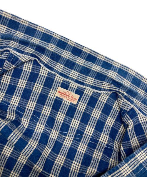 UNION SUPPLY（ユニオンサプライ）UNION SUPPLY (ユニオンサプライ) ネルシャツ ブルー サイズ:17 1/2の古着・服飾アイテム