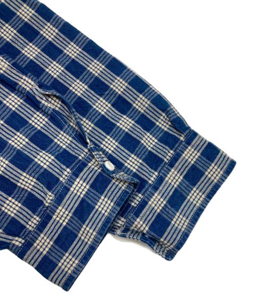 UNION SUPPLY（ユニオンサプライ）UNION SUPPLY (ユニオンサプライ) ネルシャツ ブルー サイズ:17 1/2の古着・服飾アイテム