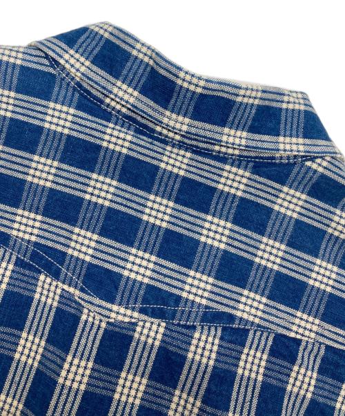UNION SUPPLY（ユニオンサプライ）UNION SUPPLY (ユニオンサプライ) ネルシャツ ブルー サイズ:17 1/2の古着・服飾アイテム