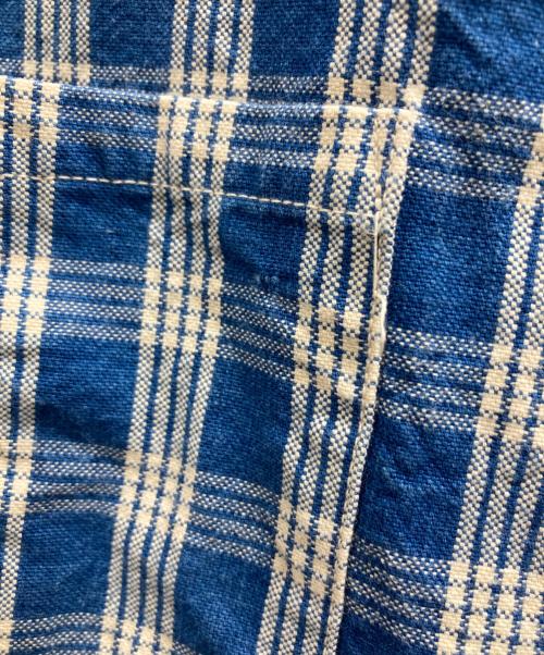 UNION SUPPLY（ユニオンサプライ）UNION SUPPLY (ユニオンサプライ) ネルシャツ ブルー サイズ:17 1/2の古着・服飾アイテム