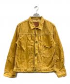 TCB jeansティーシービー ジーンズ）の古着「S40's Golden Cord Jacket」｜イエロー