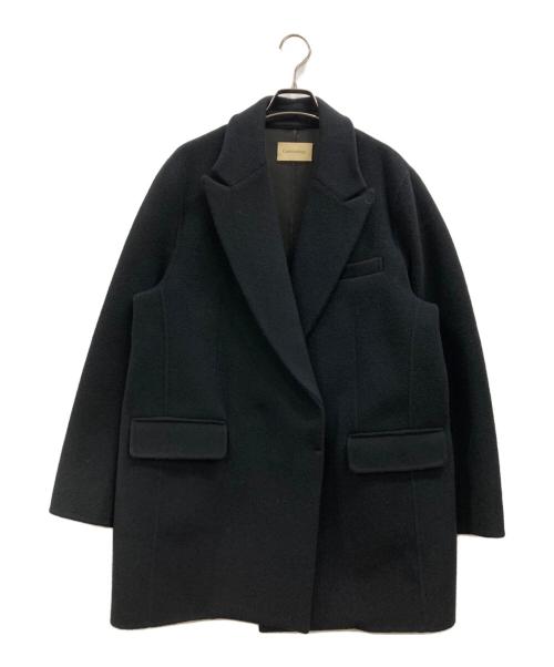 Curensology（カレンソロジー）Curensology (カレンソロジー) ウールボンディングジャケット ネイビー サイズ:38の古着・服飾アイテム
