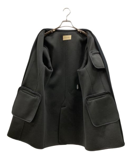 Curensology（カレンソロジー）Curensology (カレンソロジー) ウールボンディングジャケット ネイビー サイズ:38の古着・服飾アイテム