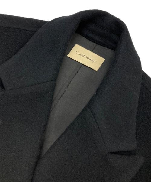 Curensology（カレンソロジー）Curensology (カレンソロジー) ウールボンディングジャケット ネイビー サイズ:38の古着・服飾アイテム