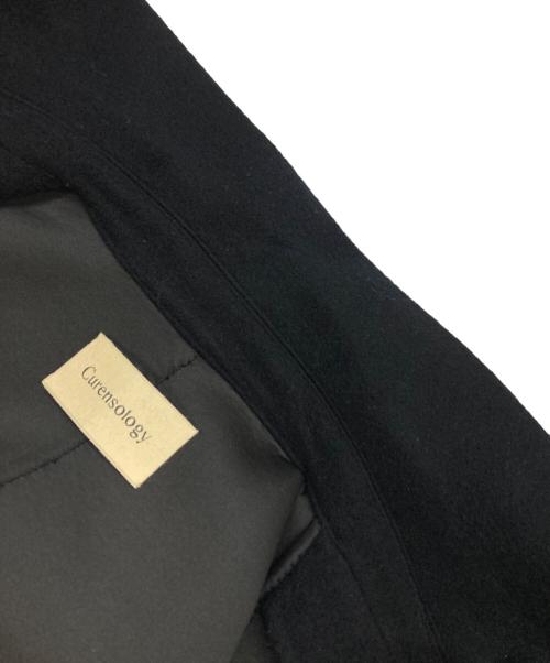 Curensology（カレンソロジー）Curensology (カレンソロジー) ウールボンディングジャケット ネイビー サイズ:38の古着・服飾アイテム