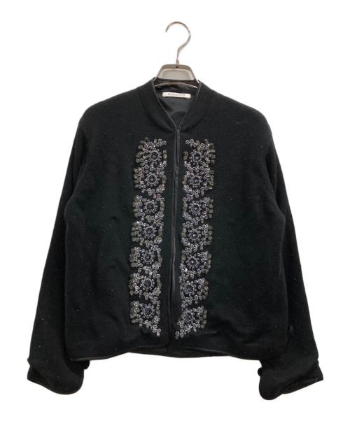 house of lotus（ハウスオブロータス）house of lotus (ハウスオブロータス) ビーズ刺繍カーディガン ブラック サイズ:Mの古着・服飾アイテム