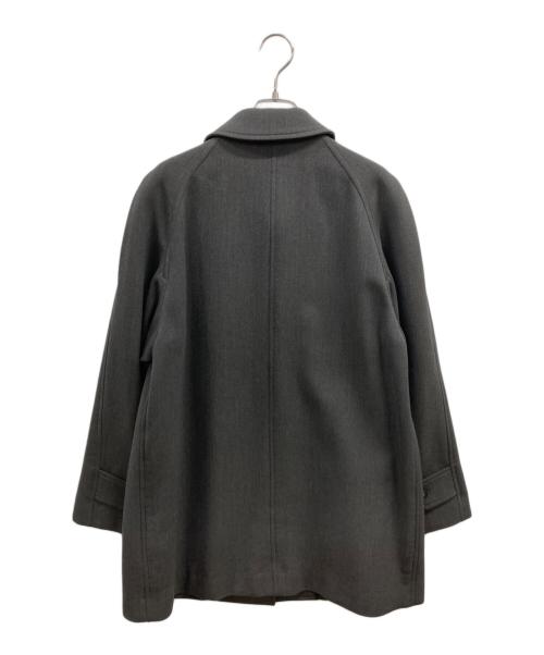 HERMES（エルメス）HERMES (エルメス) カシミアブレンドステンカラーコート グレー サイズ:38の古着・服飾アイテム