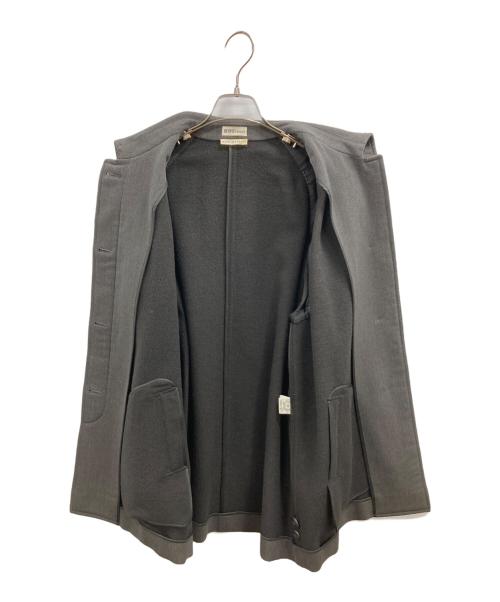 HERMES（エルメス）HERMES (エルメス) カシミアブレンドステンカラーコート グレー サイズ:38の古着・服飾アイテム