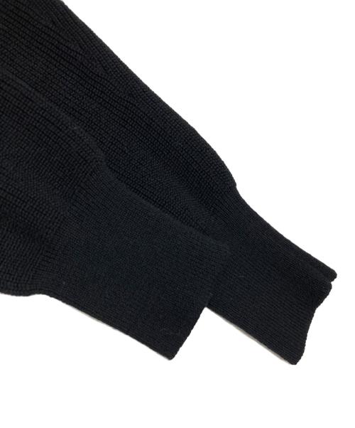 sacai（サカイ）sacai (サカイ) 二重ペプラムニットカーディガン ブラック サイズ:1の古着・服飾アイテム