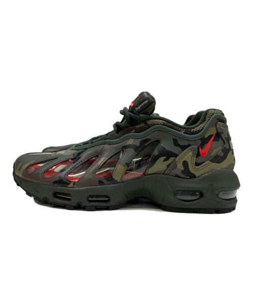 NIKE（ナイキ）NIKE (ナイキ) SUPREME (シュプリーム) Nike Air Max 96 カーキ サイズ:26 未使用品の古着・服飾アイテム