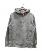 SUPREMEシュプリーム）の古着「CHROME Classic logo hooded sweatshirt」｜グレー