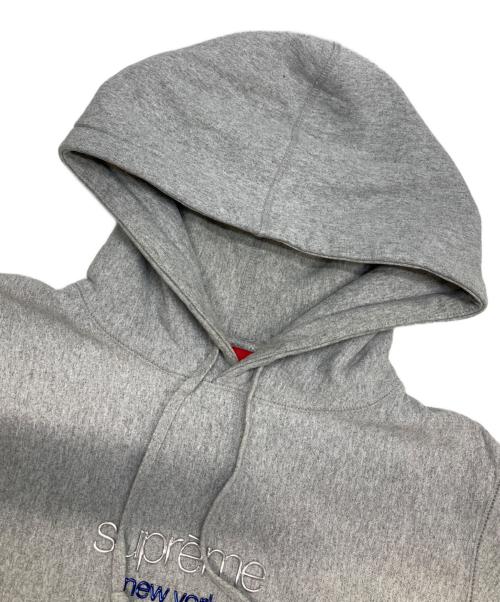 SUPREME（シュプリーム）SUPREME (シュプリーム) CHROME Classic logo hooded sweatshirt グレー サイズ:Mの古着・服飾アイテム