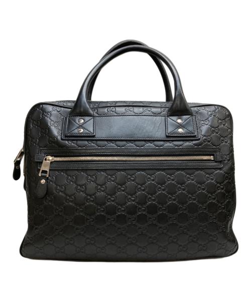 GUCCI（グッチ）GUCCI (グッチ) グッチシマ ウェブループ ビジネスバッグ ブラックの古着・服飾アイテム