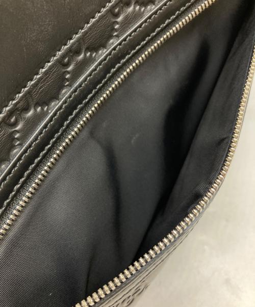 GUCCI（グッチ）GUCCI (グッチ) グッチシマ ウェブループ ビジネスバッグ ブラックの古着・服飾アイテム