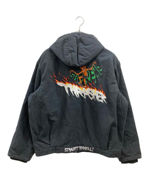 SUPREME（シュプリーム）SUPREME (シュプリーム) THRASHER (スラッシャー) Thrasher Hooded Work Jacket グレー サイズ:XXLの古着・服飾アイテム