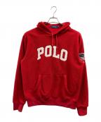 POLO RALPH LAURENポロ・ラルフローレン）の古着「ボアロゴパーカー」｜レッド