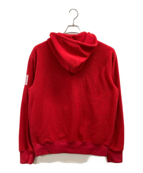 POLO RALPH LAUREN（ポロ・ラルフローレン）POLO RALPH LAUREN (ポロ・ラルフローレン) ボアロゴパーカー レッド サイズ:Mの古着・服飾アイテム